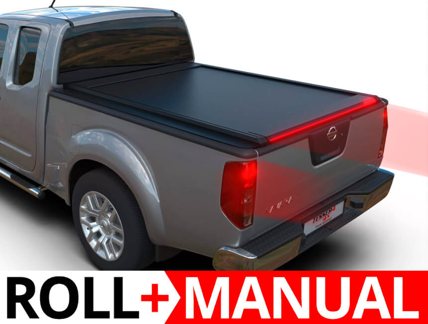 Tessera Roll+ Laderaumabdeckung "Basic" für Nissan Navara D40 Extrakabine TESS 1403 ROLL black matt