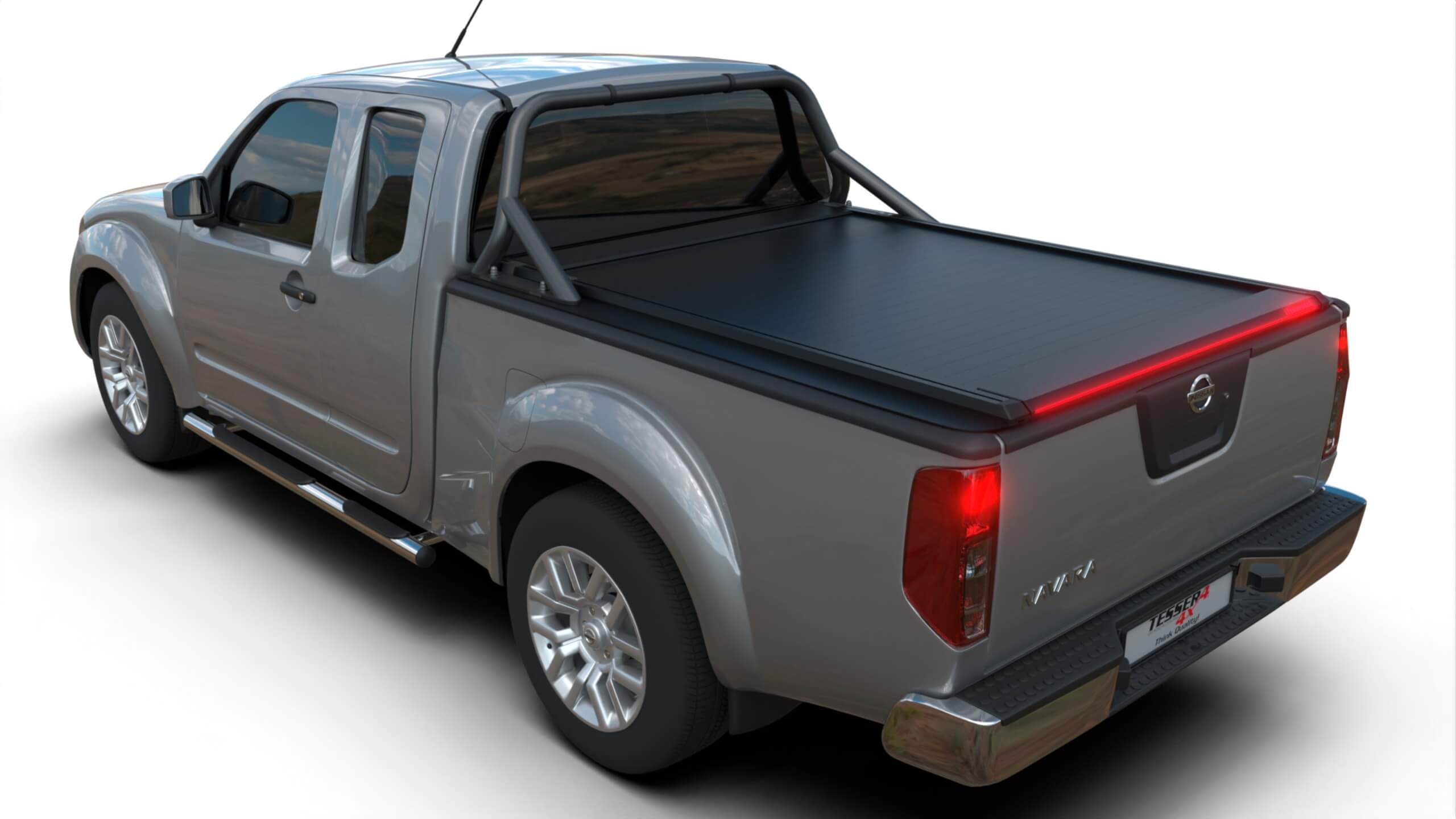 Tessera Roll+ Laderaumabdeckung "Basic" für Nissan Navara D40 Extrakabine TESS 1403 ROLL black matt