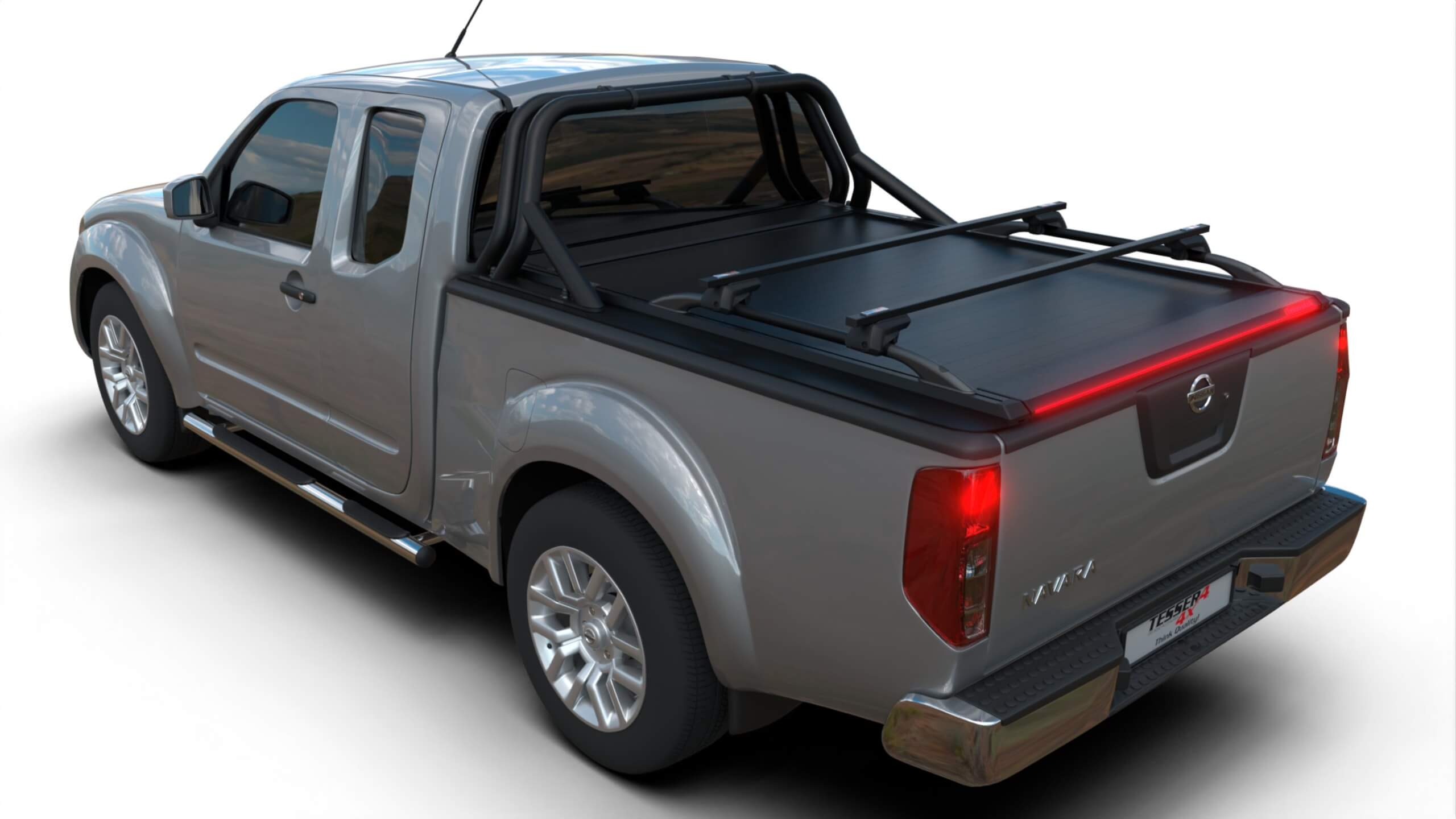 Tessera Roll+ Laderaumabdeckung "Basic" für Nissan Navara D40 Extrakabine TESS 1403 ROLL black matt