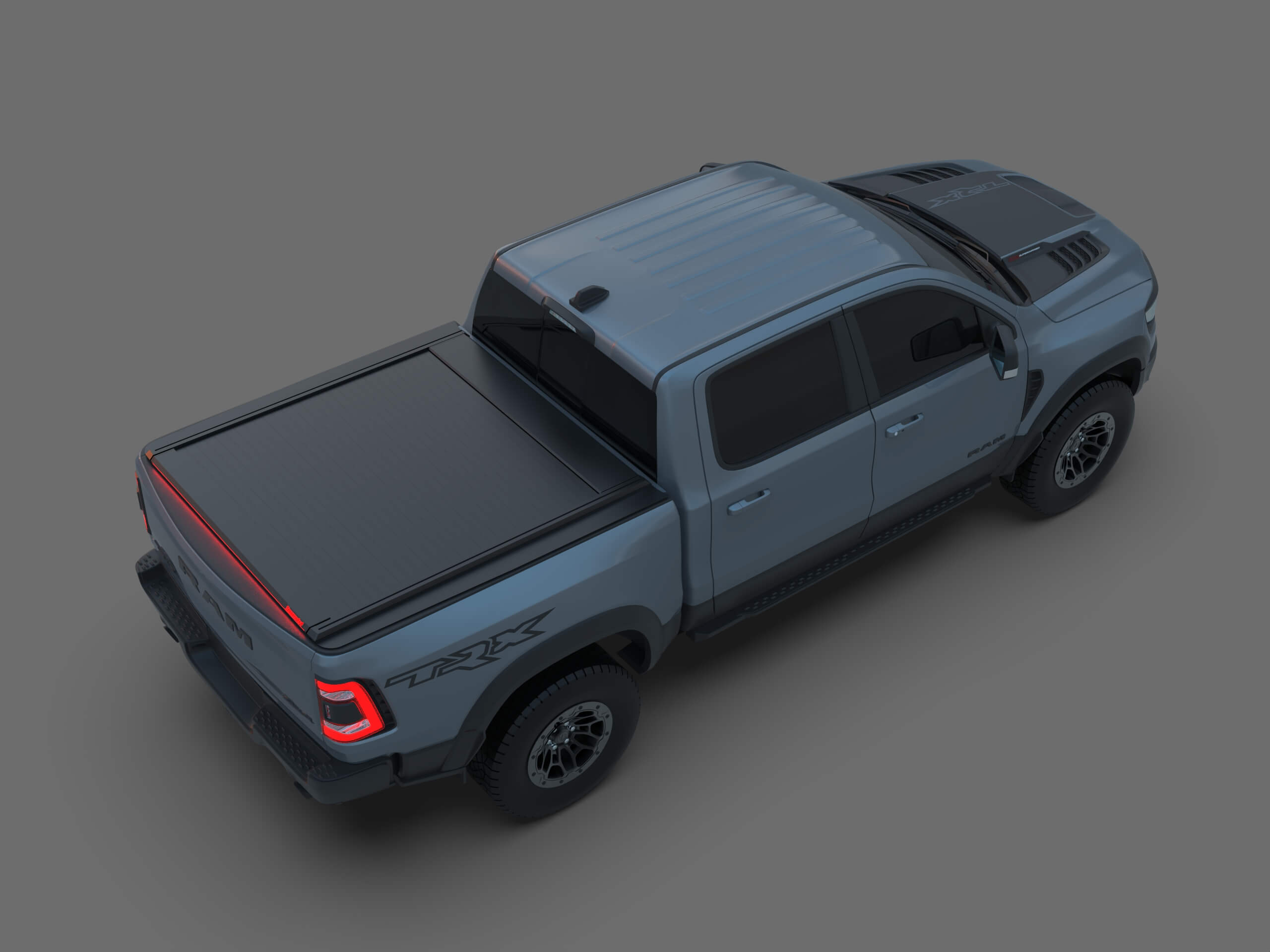 Tessera Roll+ Laderaumabdeckung "Basic" für Dodge Ram 2019+ short bed (1500 - 1500 TRX - 1500 CLASSIC) TESS 1424 ROLL black matt