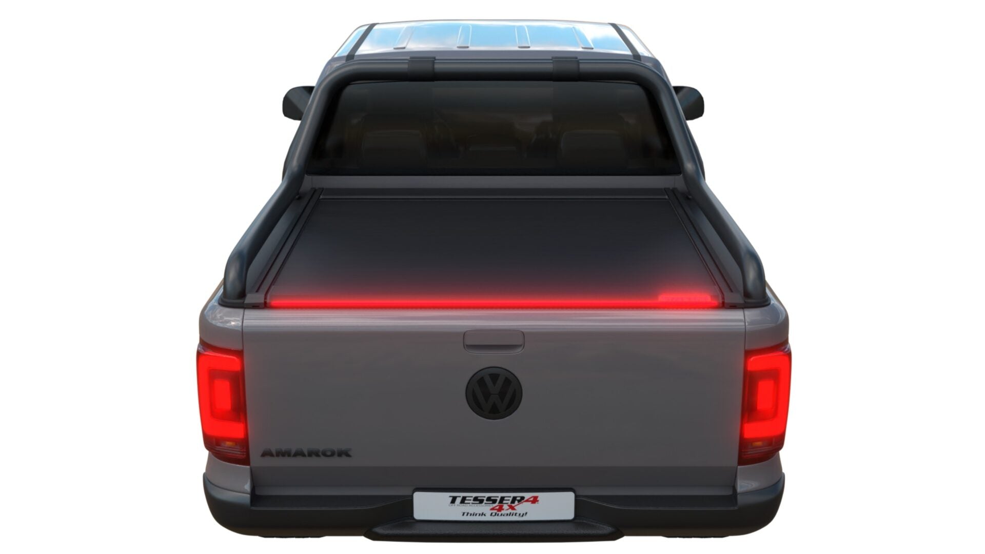 Tessera Roll+ Laderaumabdeckung "Basic" für Volkswagen Amarok Canyon 2010-2022 D/C Double Cab TESS 1401 ROLL black matt