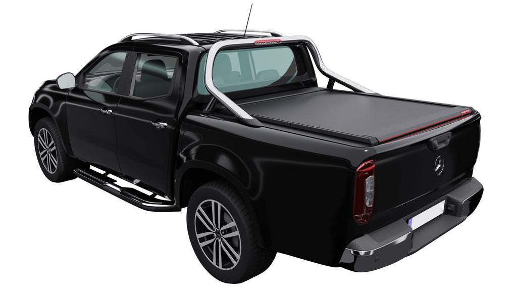 Tessera Roll+ Laderaumabdeckung "Basic" für Mercedes X-Klasse 2021+ D/C mit OEM Rolllbar TESS 14191 ROLL black matt