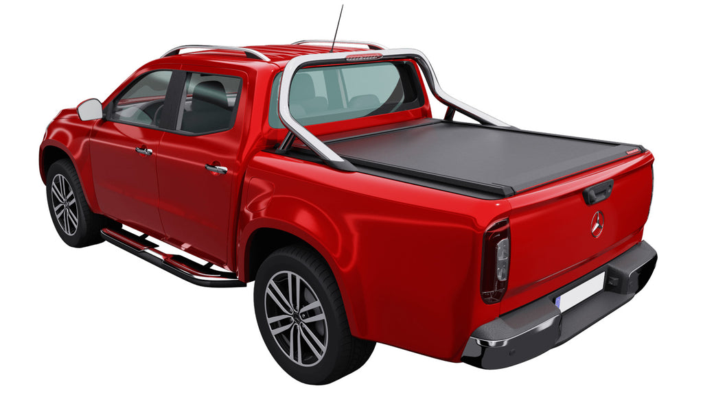 Tessera Roll+ Laderaumabdeckung "Basic" für Mercedes X-Klasse 2021+ D/C mit OEM Rolllbar TESS 14191 ROLL black matt