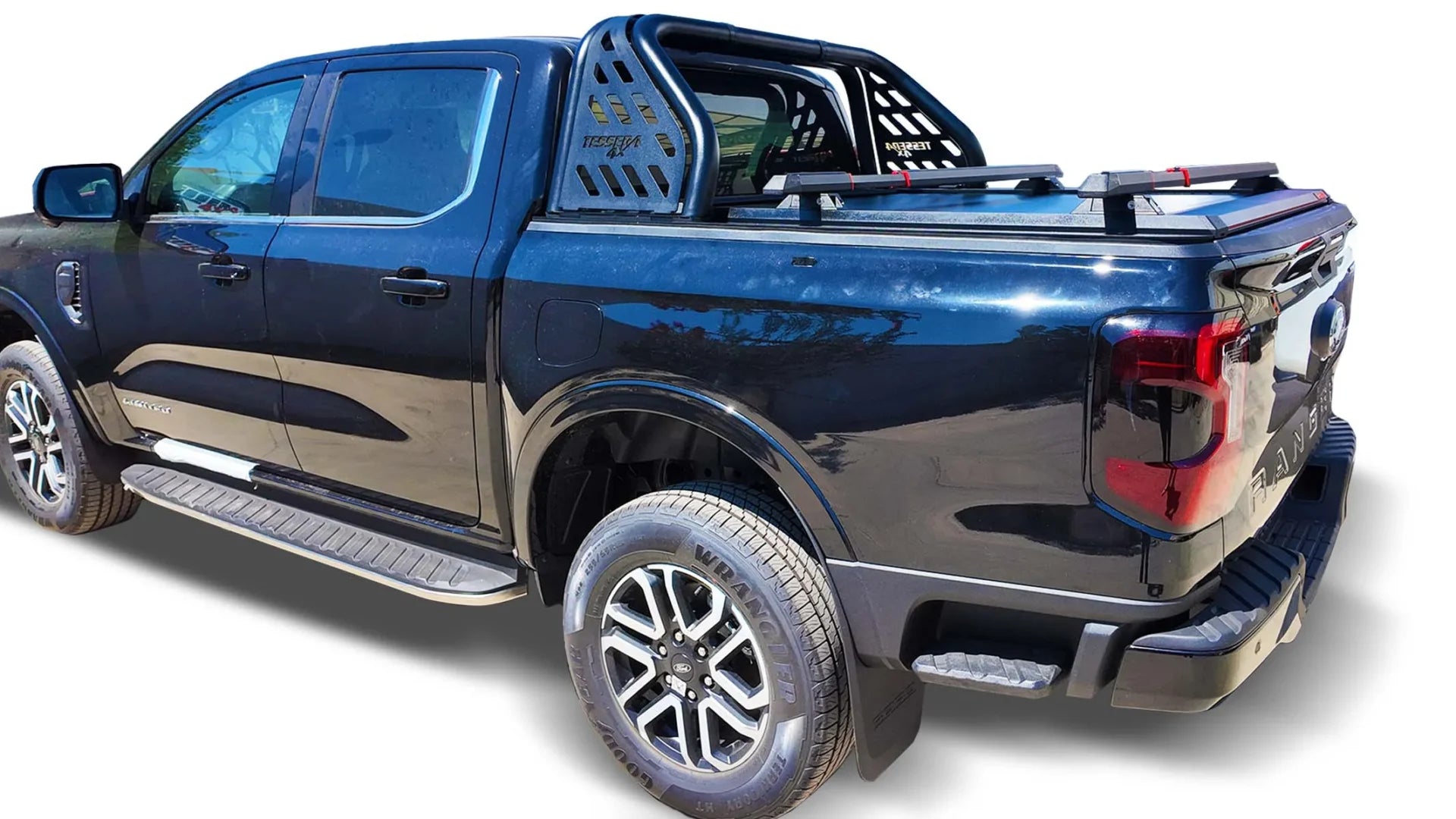 Überrollbügel RB 40720 INOX BLACK MATT Rollbar+ mit Sport-Seitenpaneelen für USA PICKUP