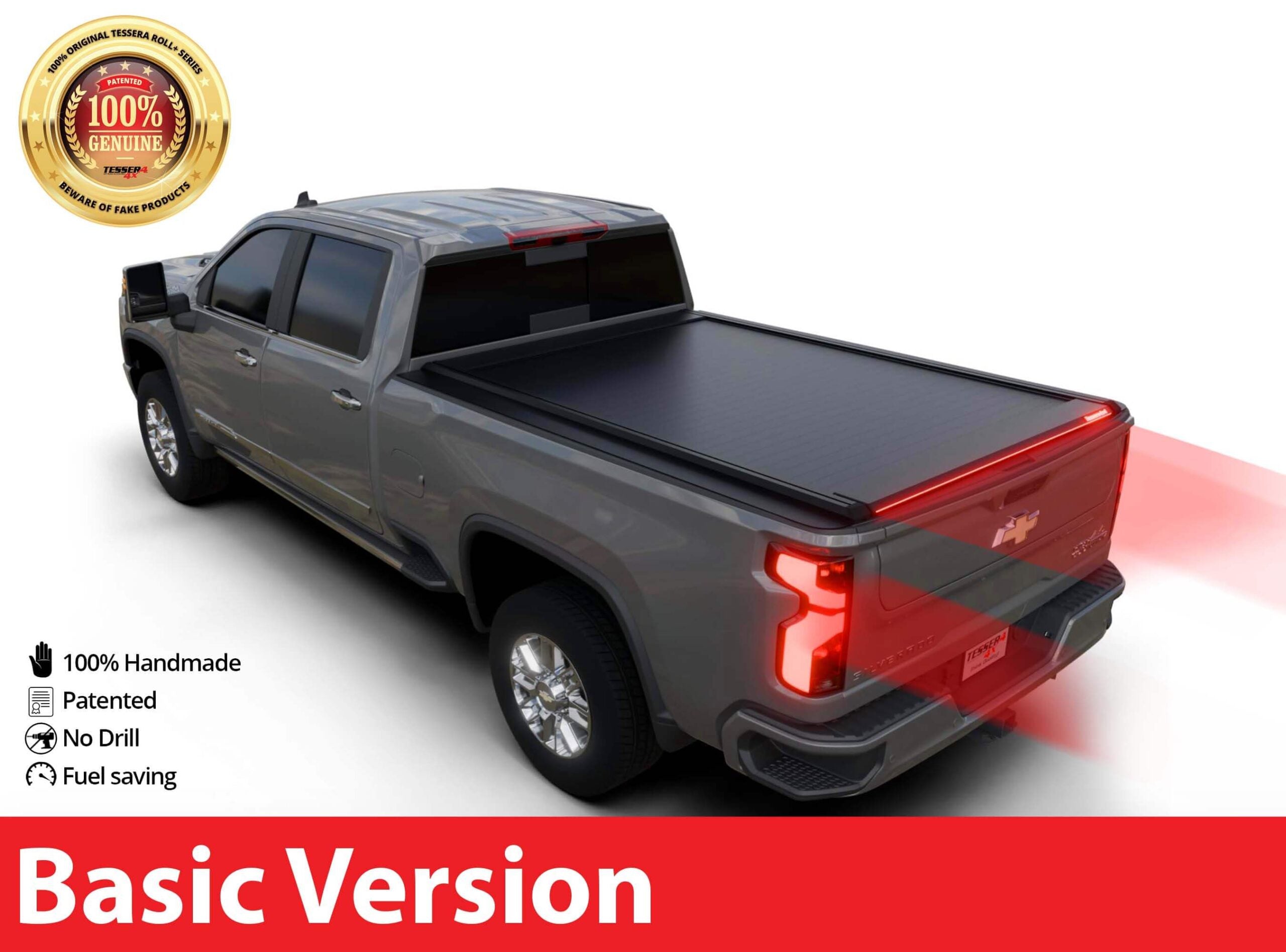 Tessera Roll+ Laderaumabdeckung "Basic" für Chevrolet Silverado 2500 / 3500 HD 2020+ 6.9 feet TESS 1436 ROLL black matt