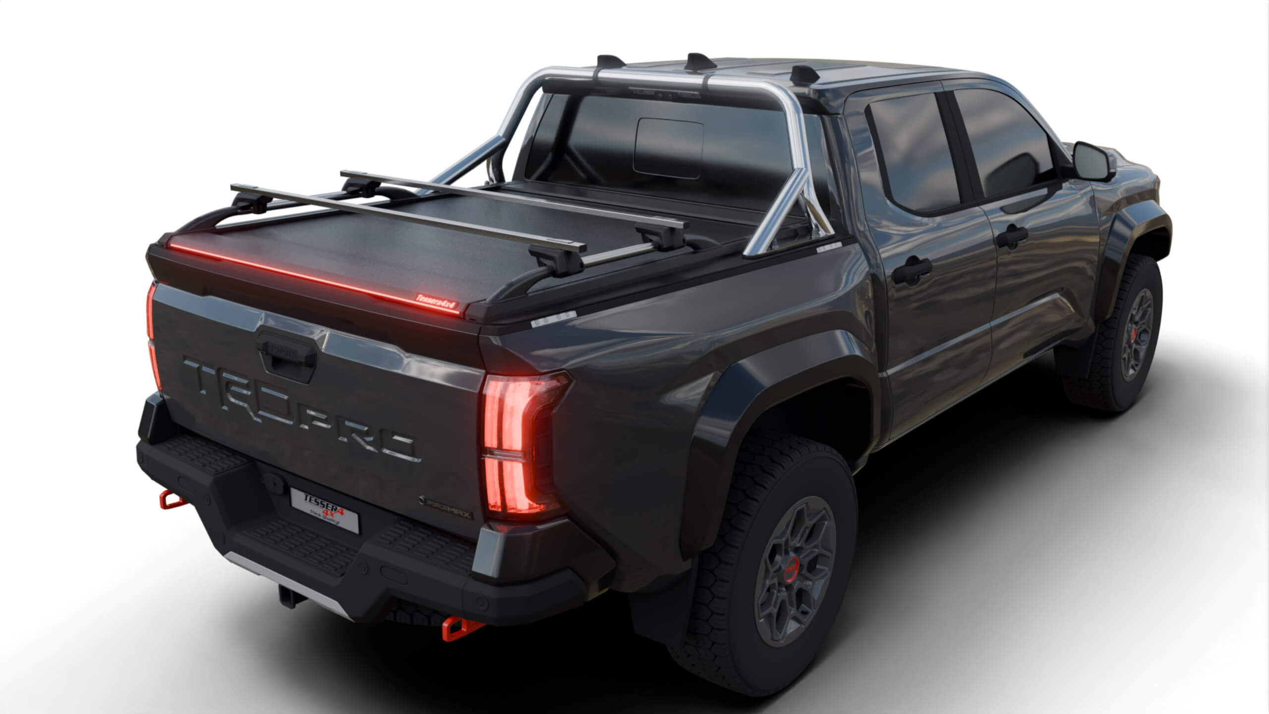 Tessera Roll+ Laderaumabdeckung "Basic" für Toyota Tacoma 6 feet 2024+ TESS 14331 ROLL black matt