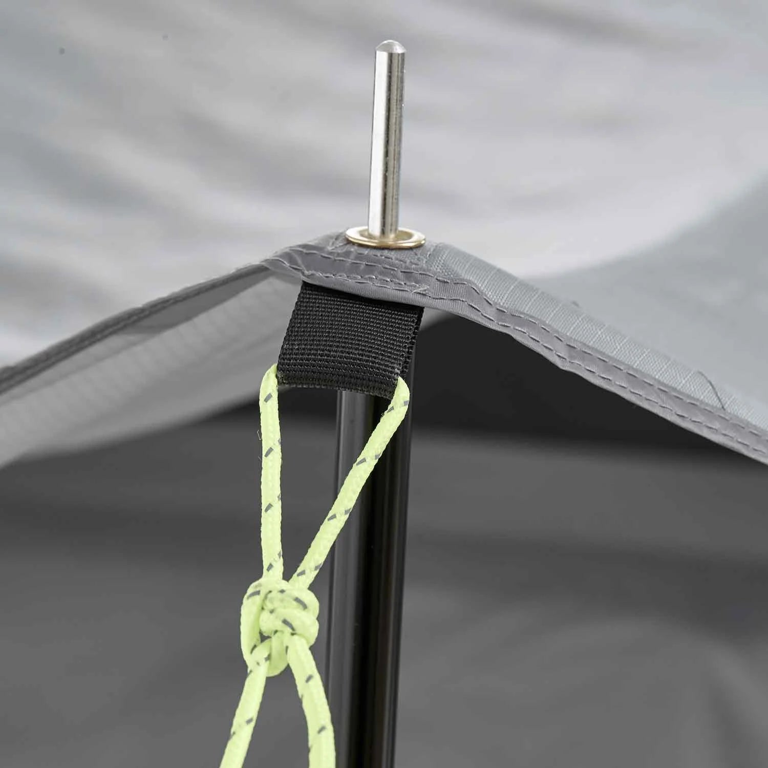 Vickywood Freistehendes Campingzelt aufblasbar 140 grau