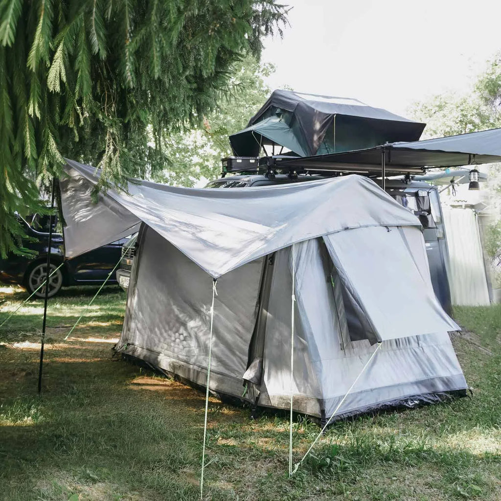 Vickywood Freistehendes Campingzelt aufblasbar 140 grau