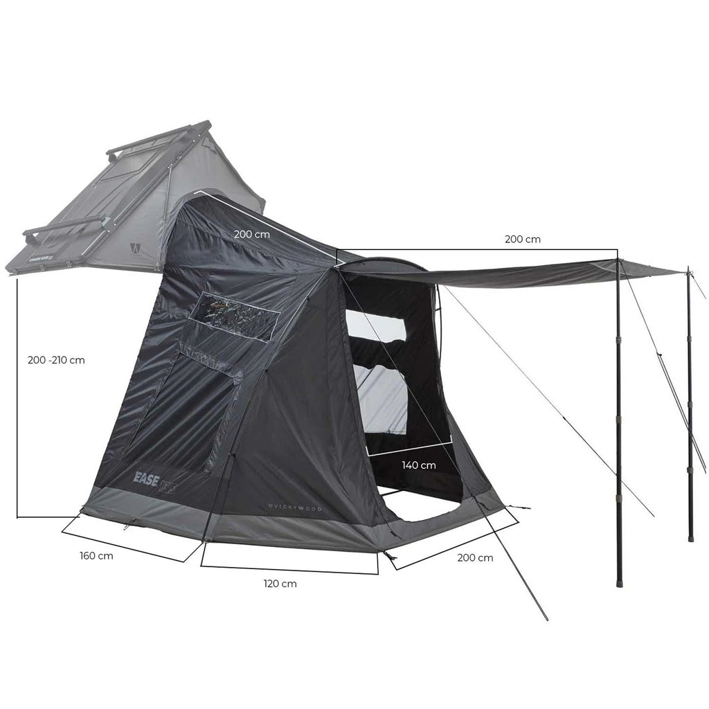 Vickywood Awning for CUMARU EASE & XP grey