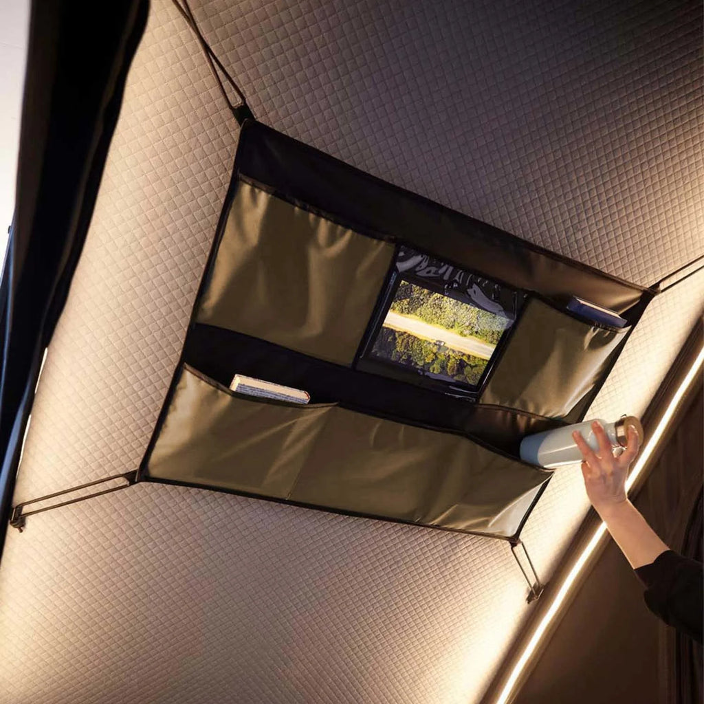 Alu Triangle Hartschalen Dachzelt CUMARU LIGHT 152 ECO goldbraun