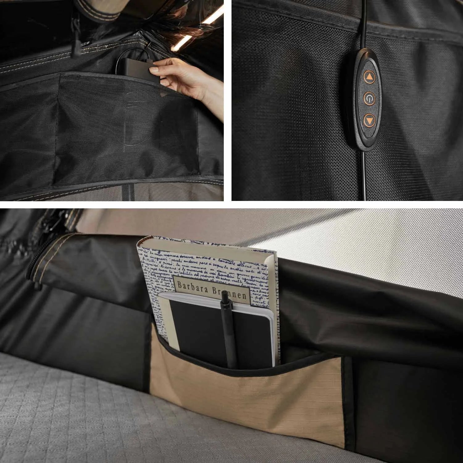 Dachzelt mit Vorzelt LITTLE BAMBOO 125 coffee