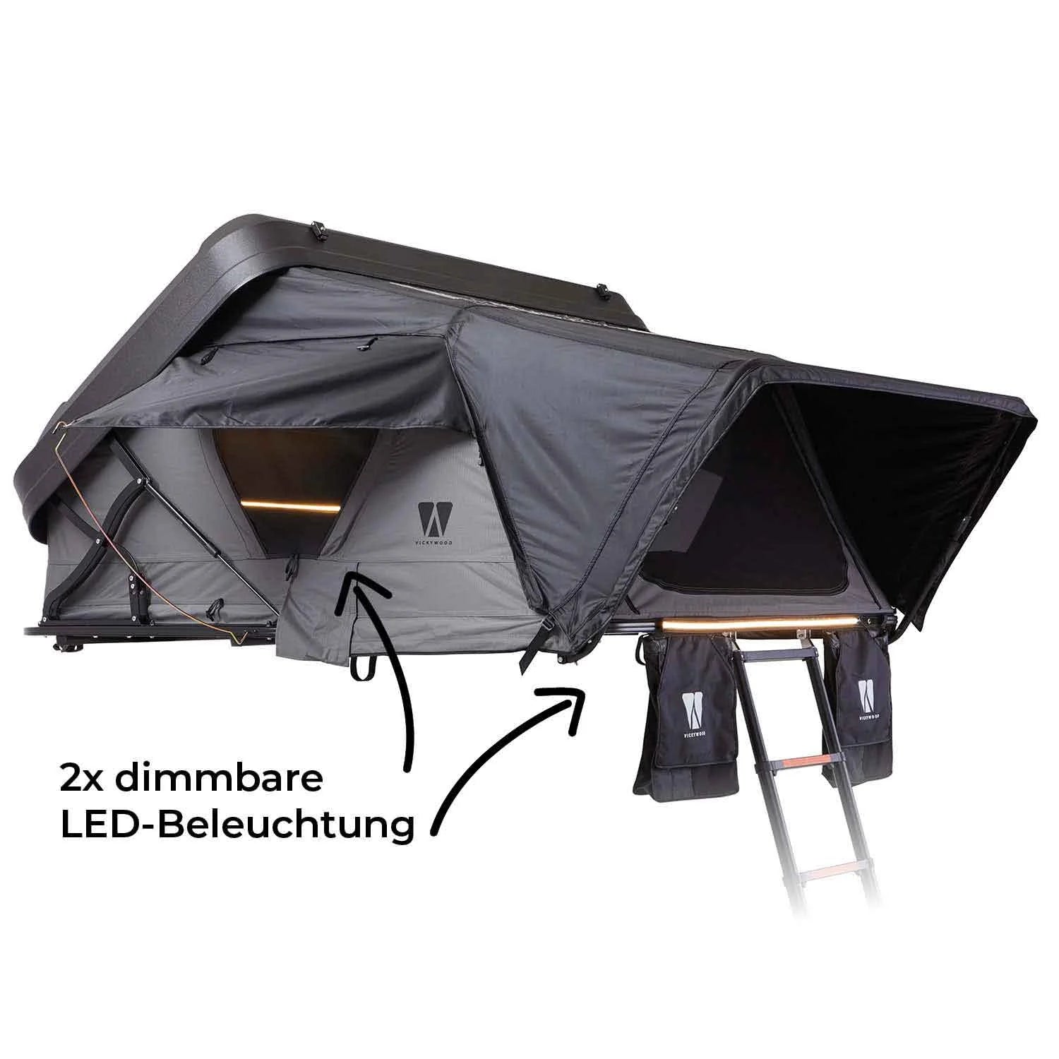Hybrid-Dachzelt MIGHTY OAK Gen.3 190 ECO grau