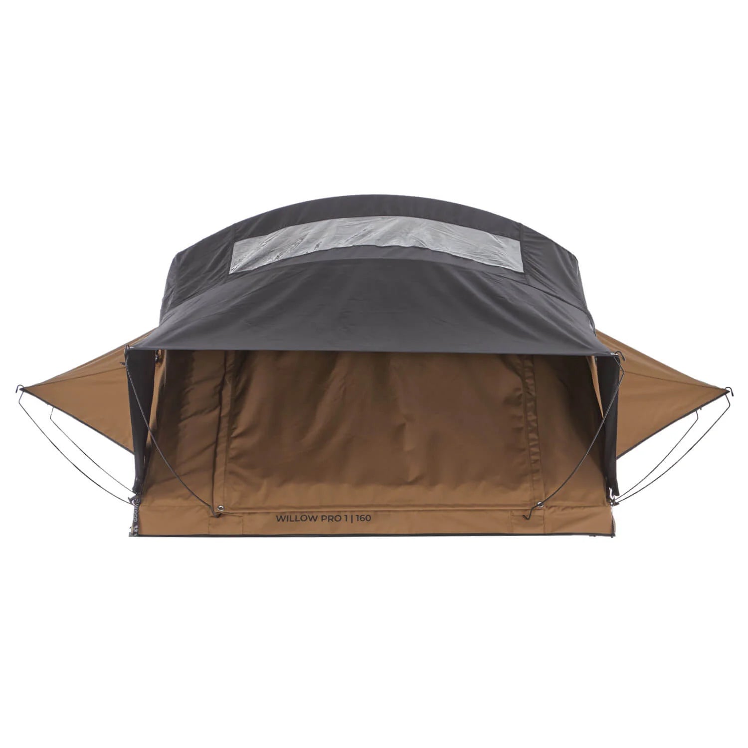Dachzelt WILLOW PRO 1 ECO 160 goldbraun m. Mesh m. MAMMOTH Leiter m. AIR PRO Matratze
