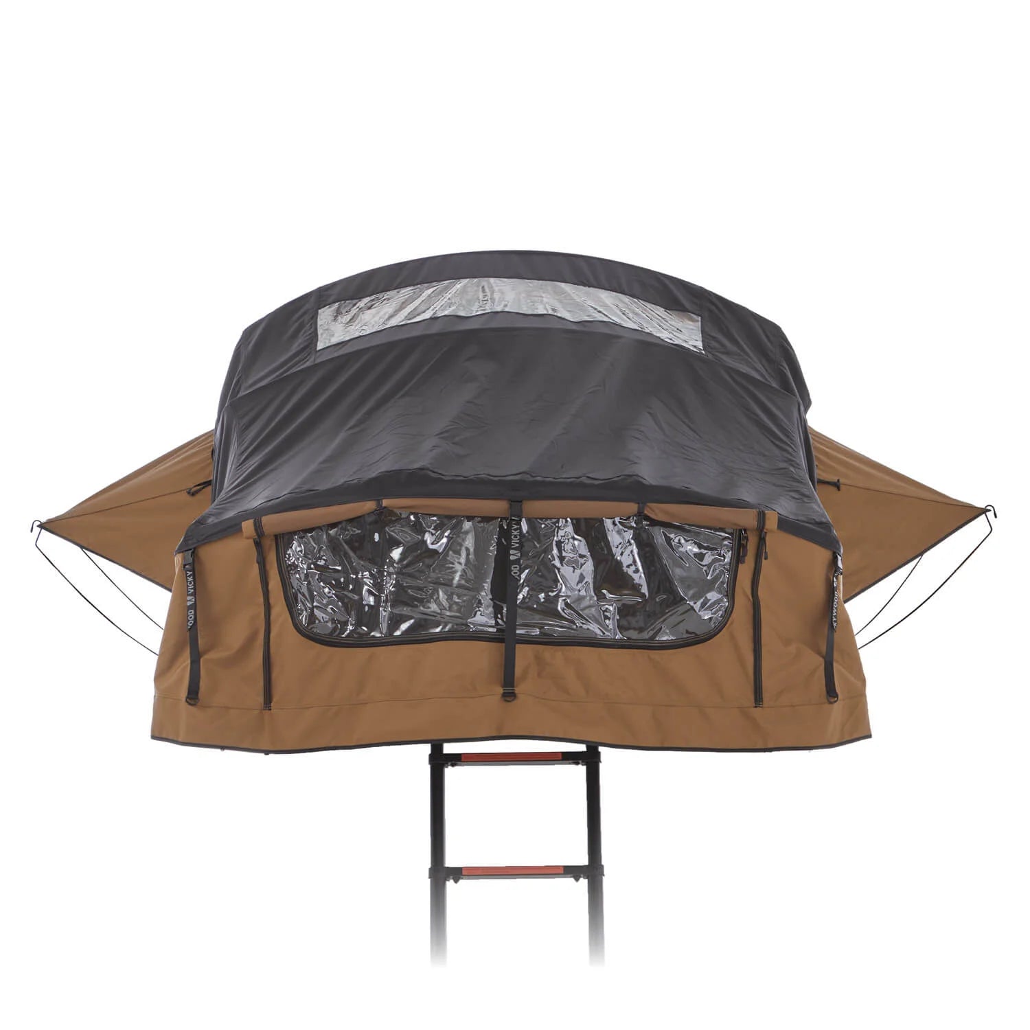 Dachzelt WILLOW PRO 1 ECO 160 goldbraun m. Mesh m. MAMMOTH Leiter m. AIR PRO Matratze