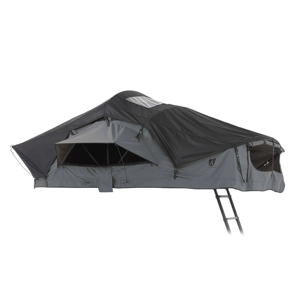 Dachzelt WILLOW PRO 1 ECO 160 grau m. Mesh m. MAMMOTH Leiter m. AIR PRO Matratze