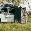 Vickywood Shower Tent with Rain Cover 100 cm Black