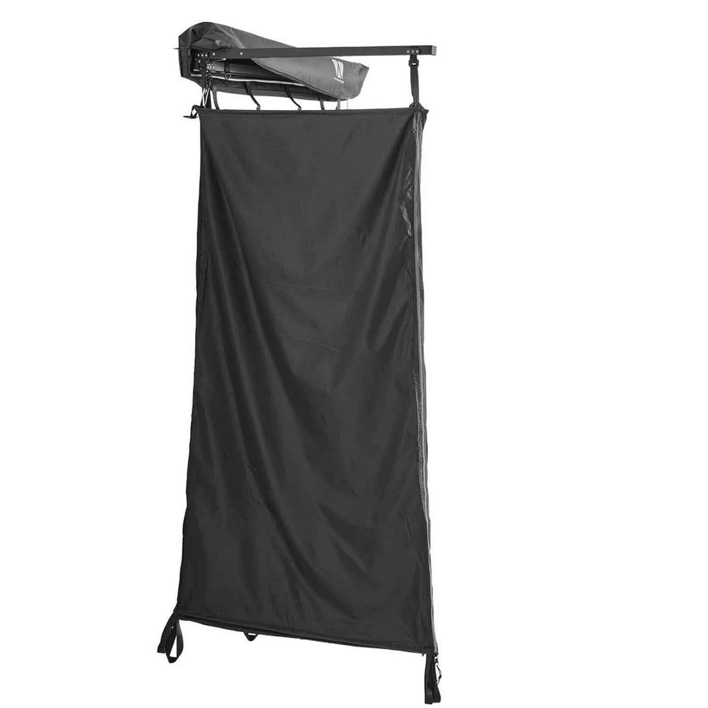 Vickywood Shower Tent with Rain Cover 100 cm Black