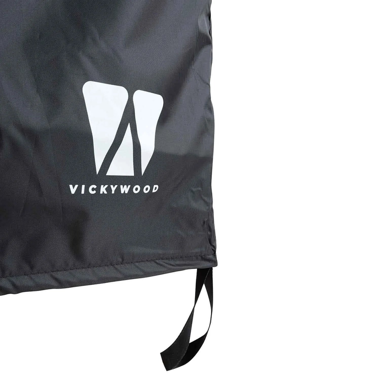 Vickywood Shower Tent with Rain Cover 100 cm Black